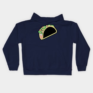 Neon Taco Bar Sign Kids Hoodie